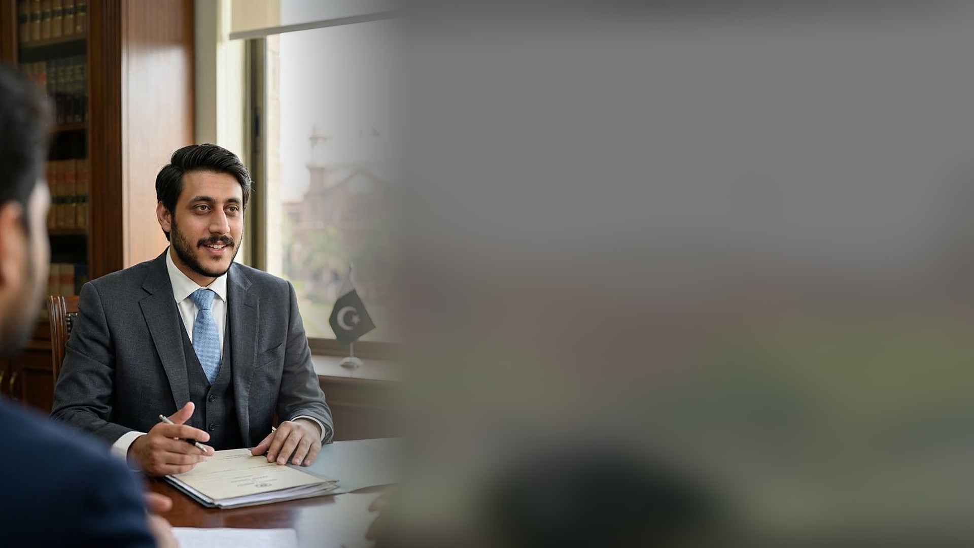 Shehar Yar Usmani, Advocate, at his chambers in Lahore